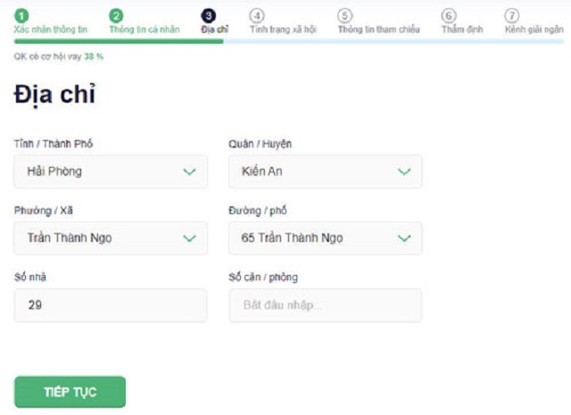 Cung cấp địa chỉ liên hệ khi cần thiết SENMO: 12