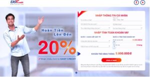 Quy trình vay tiền tại Easy Credit đơn giản chỉ với 3 bước đơn giản